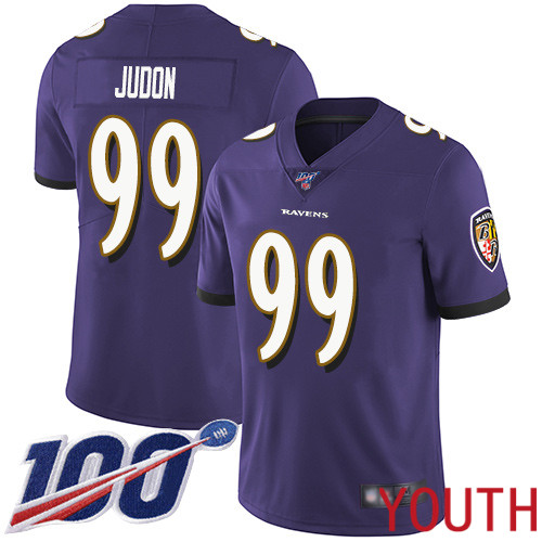 Baltimore Ravens Limited Purple Youth Matt Judon Home Jersey NFL Football #99 100th Season Vapor Untouchable->women nfl jersey->Women Jersey